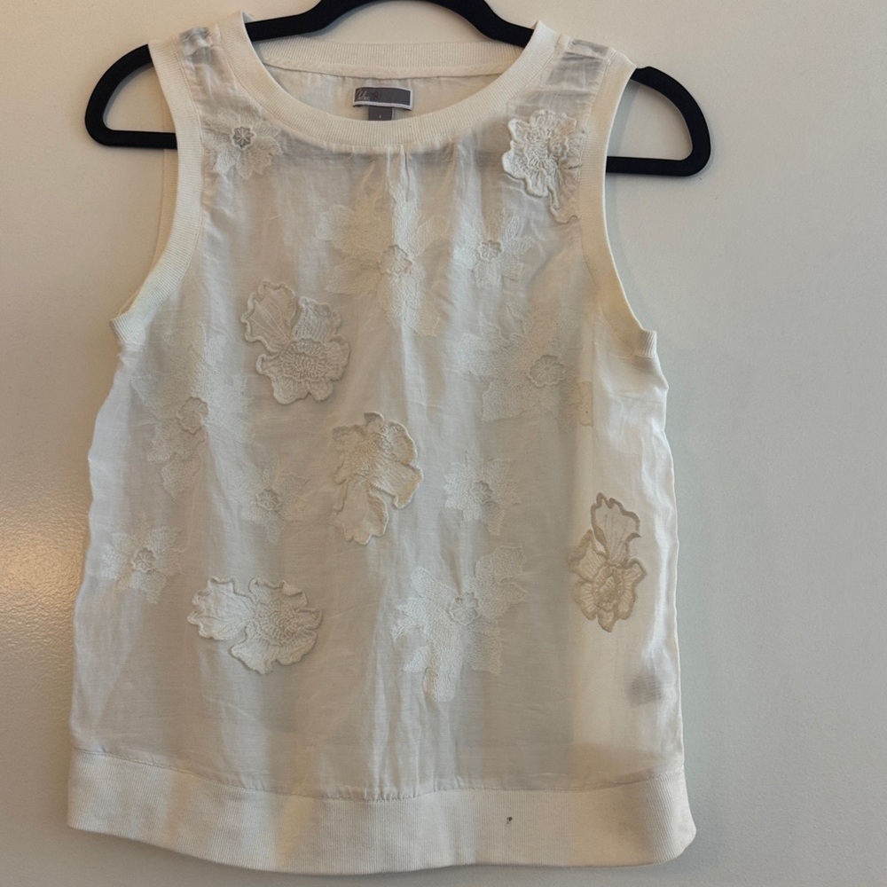 Chelsea28 Cream Floral Tank Top